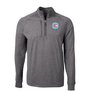 Chicago Fire Gray Quarter-Zip Pullover